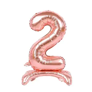 Realmax 2 Number Balloon Rose Gold (One Size)