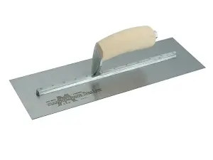 Marshalltown MXS77 18x4.5 Inch Cement Trowel with Wooden Handle for Perfect Finishing