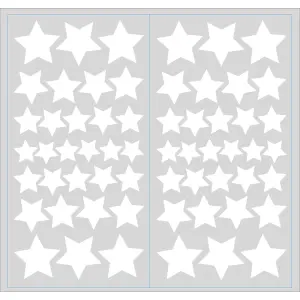 RoomMates White Glow In The Dark Stars Peel & Stick Wall Decals