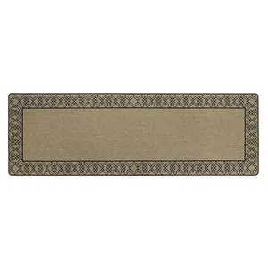 JVL Elegance Runner Mat 50 x 150 cm, Diamond Border