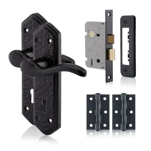 XFORT Smithy's Range London Suite Lever Lock Pack Black Antique