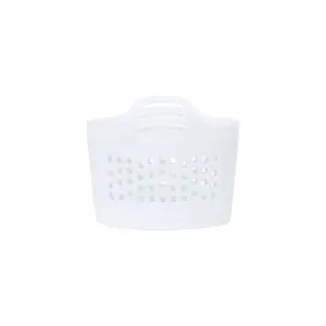 Wham 4 Piece Plastic Flexi Basket Set (2 x 8L/2 x 50L) Ice White