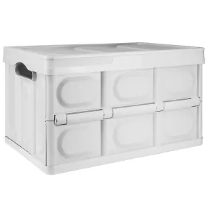 TekBox Large Folding Storage Box - White