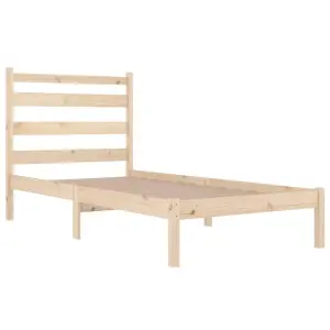 Berkfield Bed Frame Solid Wood Pine 90x200 cm