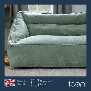 icon Cecilia Bean Bag Sofa Sage Green Giant Chenille Bean Bag Chair