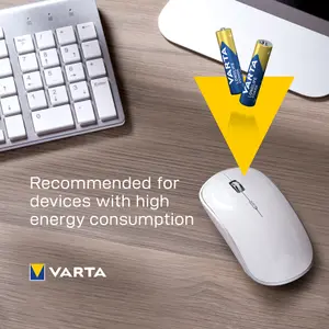 Varta 1.5V 1270mAh AAA Batteries, Pack of 12