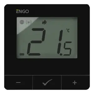 ENGO E20i-B Wireless Programmable Smart Thermostat Wifi App Alexa Control - Black