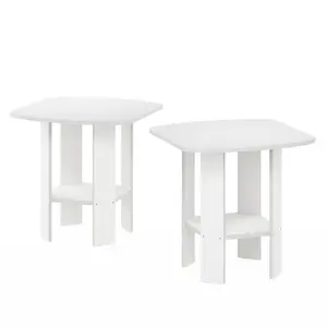 Alastair Side Table (Set of 2) White / White