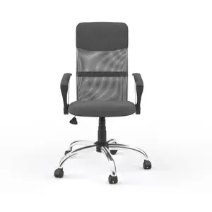 Orlando Mesh Office Chair with Wheels in Grey