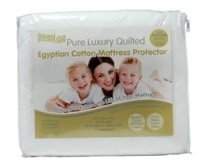 Single Bed DreamEasy 100% Cotton Quilted Mattress Protector