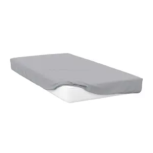 Belledorm Sateen Extra Deep Fitted Sheet Platinum Grey (Superking)