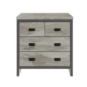 GFW Boston 2+2 Drawer Chest Grey