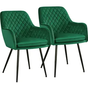  Upholstered Dining Chair (Set of 2) Green