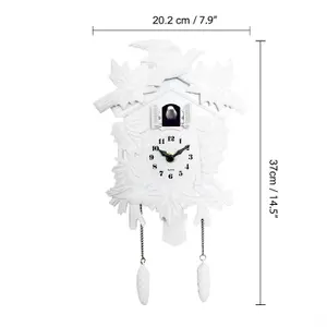 Walplus White Vintage Wall Clock Cuckoo