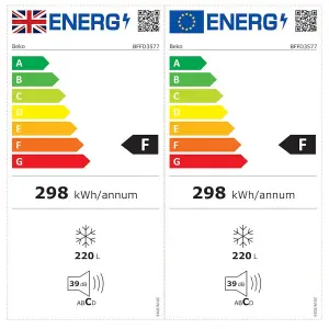 Beko BFFD3577 Integrated Frost free Freezer - White