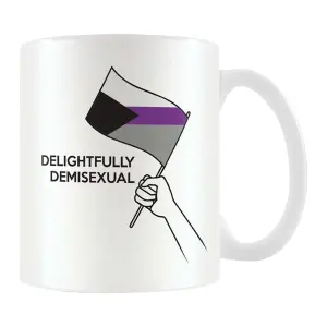 Pyramid International Demisexual Mug White/Black/Purple (One Size)