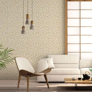 Galerie Into The Wild Metallic Gold Trailing Leaf Wallpaper Roll