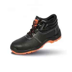 Result Mens Work-Guard Defence SBP Waterproof Leather Safety Boots Black/Orange (12)