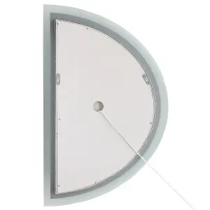 LED Bathroom Mirror BEZONS Silver