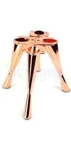 4 x FURNITURE FEET METAL COPPER FURNITURE LEGS 170mm HIGH ROSE GOLD  SOFAS CHAIRS STOOLS PreDrilled CWC971