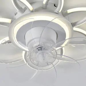 54cm 7 - Blade LED Dimmable Ceiling Fan with Remote Control and APP