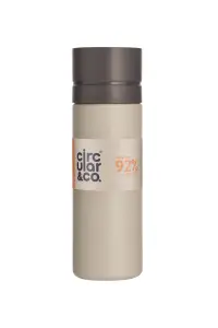 Circular Bottle 600ml Chalk & Grey