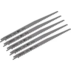 5 Pack 300mm HCS Reciprocating Saw Blades for Efficient Wood Cutting