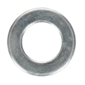 Sealey Flat Washer M16 x 30mm Form A Zinc DIN 125 - Pack of 50 Silver FWA1630