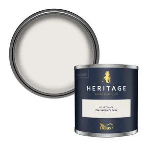 Dulux Trade Heritage DH Linen Colour Matt Wall paint, 125ml Tester pot