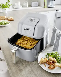 Swan 6L Retro Manual Air Fryer Grey