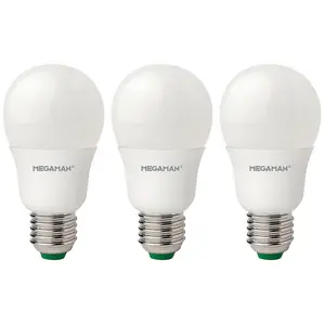 Megaman LED GLS 5.5W E27 Warm White Opal (3 Pack)