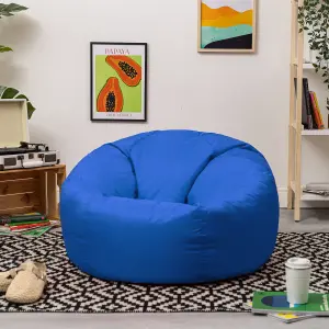 Veeva Classic Indoor Outdoor Bean Bag Blue Bean Bag Chair