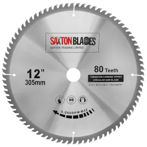 Saxton TCT30580T TCT Circular Blade 305mm x 80T