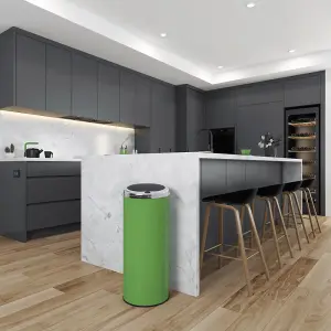 Inmotion 50L Fern Green Stainless Steel Kitchen Waste Dust Bin