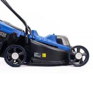 Hyundai 12.6" / 32cm 20V MAX Cordless Lawnmower 4Ah Li-Ion Battery HY2193