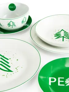 20 Piece Peace Tree Dinner Set