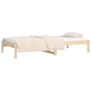 Berkfield Day Bed 90x190 cm Single Solid Wood Pine