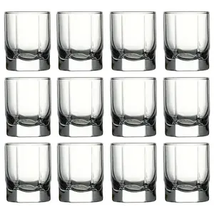 URBNLIVING 15cm Height Clear Beverages Glass Set of 12 Pcs