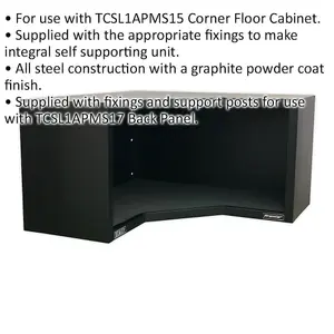 930mm Heavy Duty Modular Corner Wall Cabinet with Steel Fixings for Stability