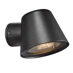 Nordlux Aleria Outdoor Patio Terrace Garden Wall Light In Black (Height) 11.3cm