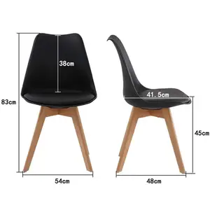 Elianna Upholstered Dining Chair (Set of 2) Black