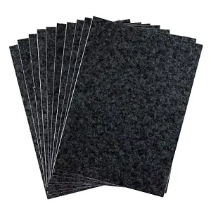 d-c-fix Stone Granite Black Self Adhesive Vinyl A4 Craft Pack (10 sheets)