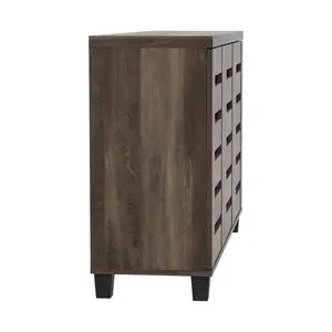 Lismore 16 Pair Shoe Storage Cabinet/Lismore shoe cabinet for 16 pairs of shoes Dark Dusty Oak