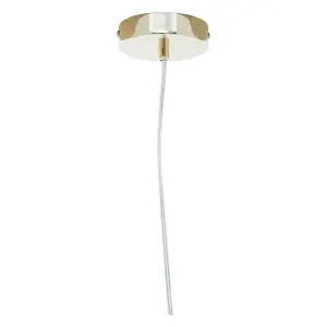 Interiors by Premier Lavis Black And Gold Finish Pendant Light