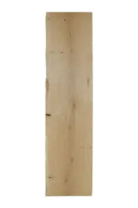 Natural Waney edge Oak Furniture board, (L)1.2m (W)250mm-300mm (T)25mm