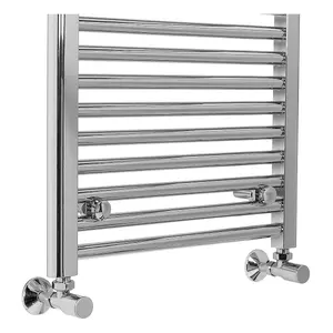 Rinse 1100x500mm Chrome Bathroom Heated Towel Rail Radiator Straight Ladder Style Towel Warmer