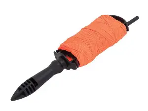 Marshalltown M634 Mason's Line Winder - 250ft Durable Orange String for Precise Layouts