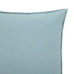 GoodHome Hiva Blue Plain Indoor Cushion (L)45cm x (W)45cm