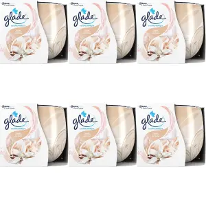 Glade Scented Candle, Air Freshener 120 g Vanilla Blossom (Pack of 6)