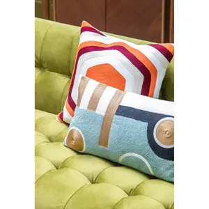 Bosie Ozella Abstract Rectangular Cushion